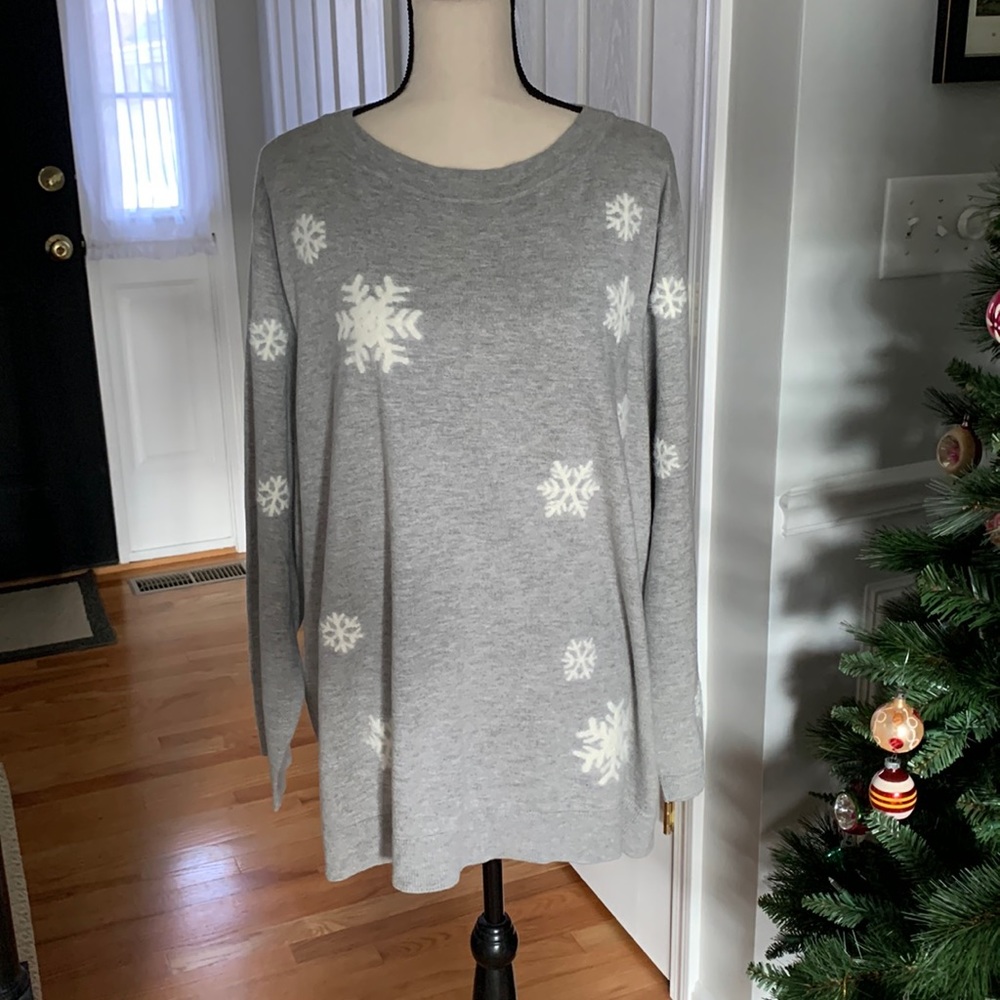 Talbots Plus Snowflake Sweater - image 1
